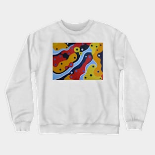 Oil Painting - Psychedelic abstract 2004 Crewneck Sweatshirt